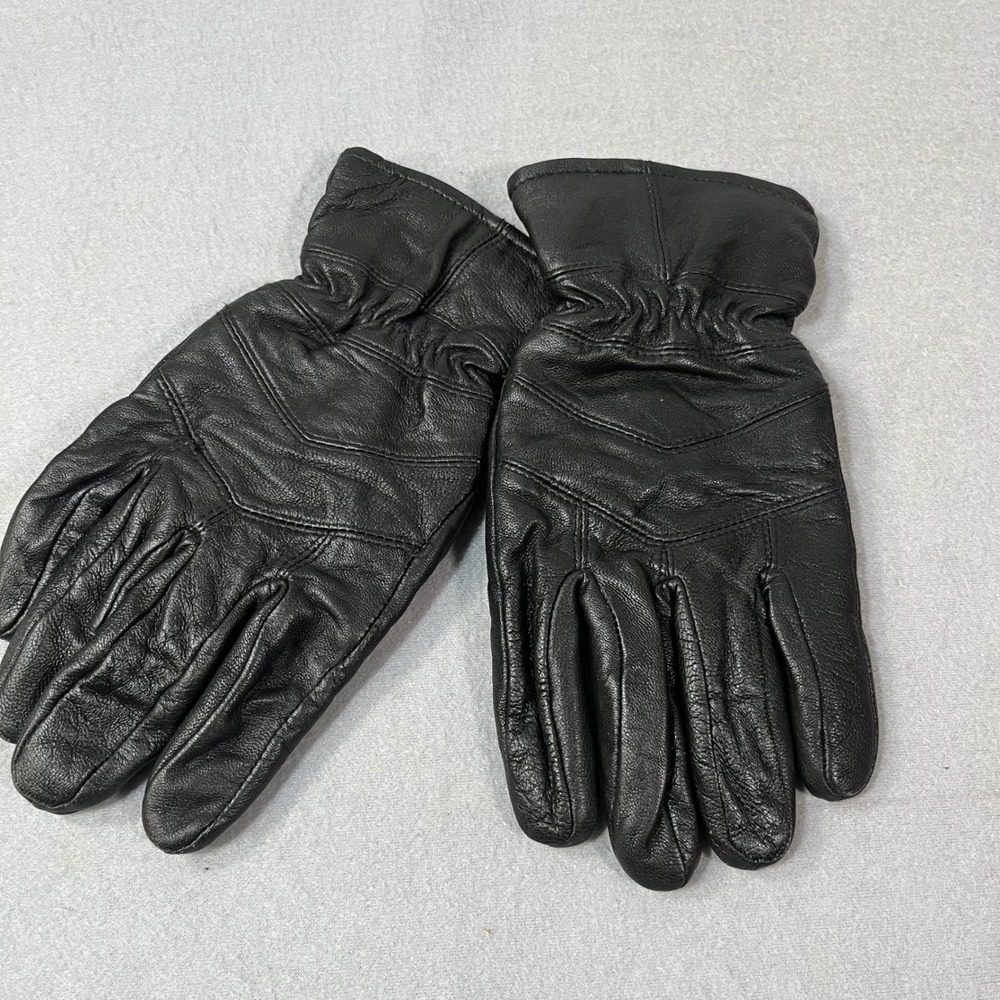 Jacob Ash Men's Genuine Leather Gloves Thinsulate L‎ Lined Winter Warm Black